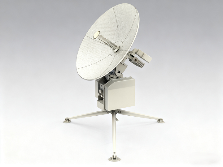 Integrated Ku-band portable antenna